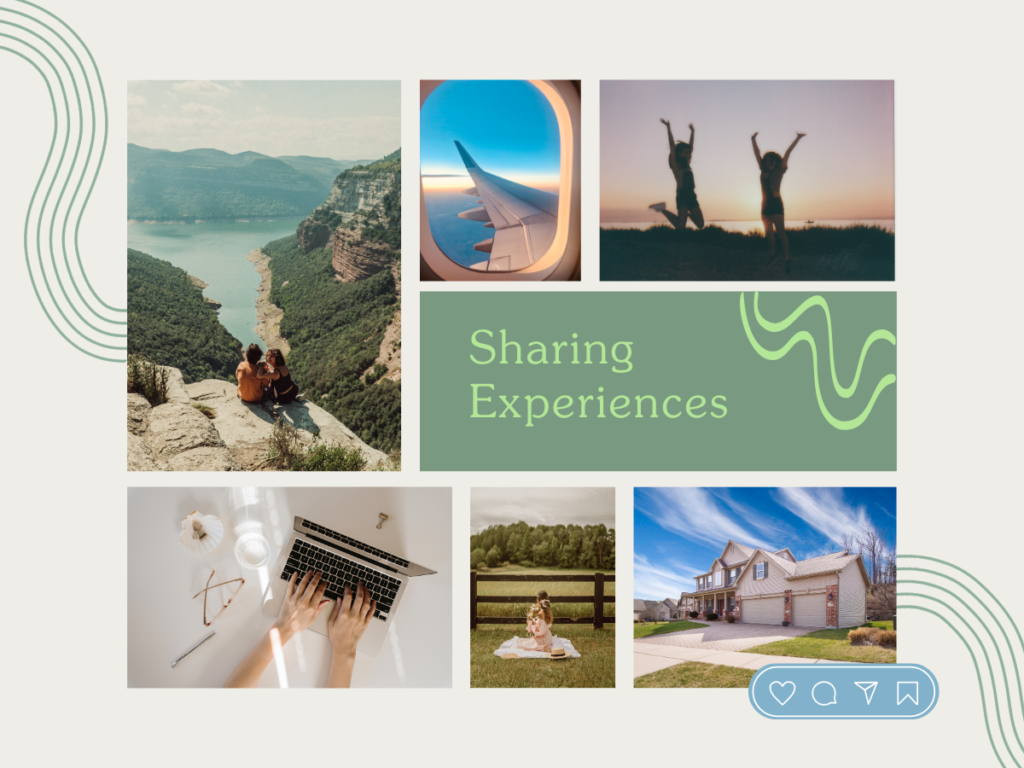 Poster of our community members sharing memories and experiences